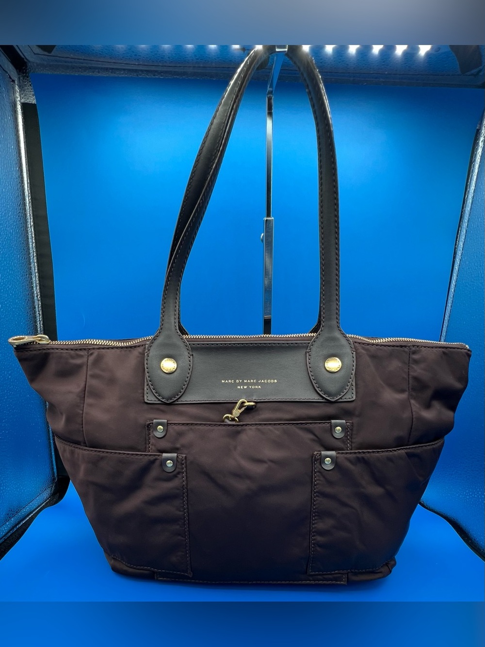 Marc by Marc Jacobs Preppy Nylon East West Tote Bag, Brown